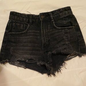 Black Jeans Shorts